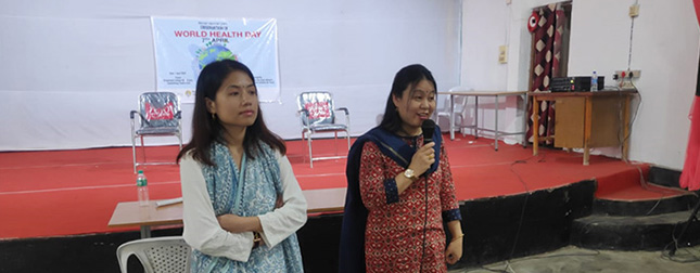 Observation of World Health Day, April 7, 2024 at Sawombung, Imphal East